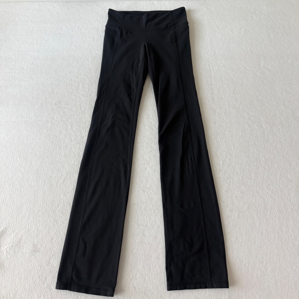 Athleta Flare Leg Yoga Pants Womens ST Black High Rise Tall Bootcut